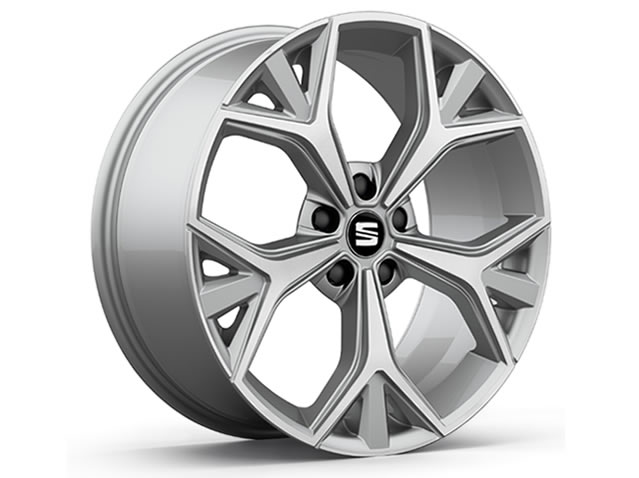 Felga ze stopu 19”, ANETO diamentowany srebrny